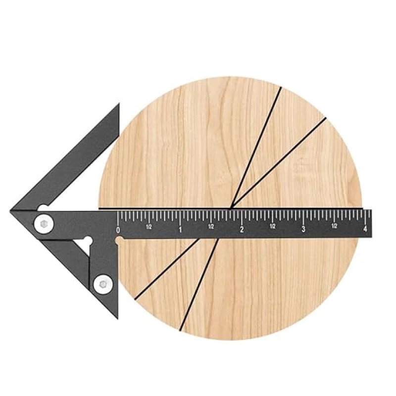 Aluminum Imperial Circle Center Positioning, 45/90 Degree Positioning Ruler, Right Angle Positioning, Centerline Positioning Aluminum Imperial Circle Center Positioning, 45/90 Degree Positioning Ruler, Right Angle Positioning, Centerline Positioning